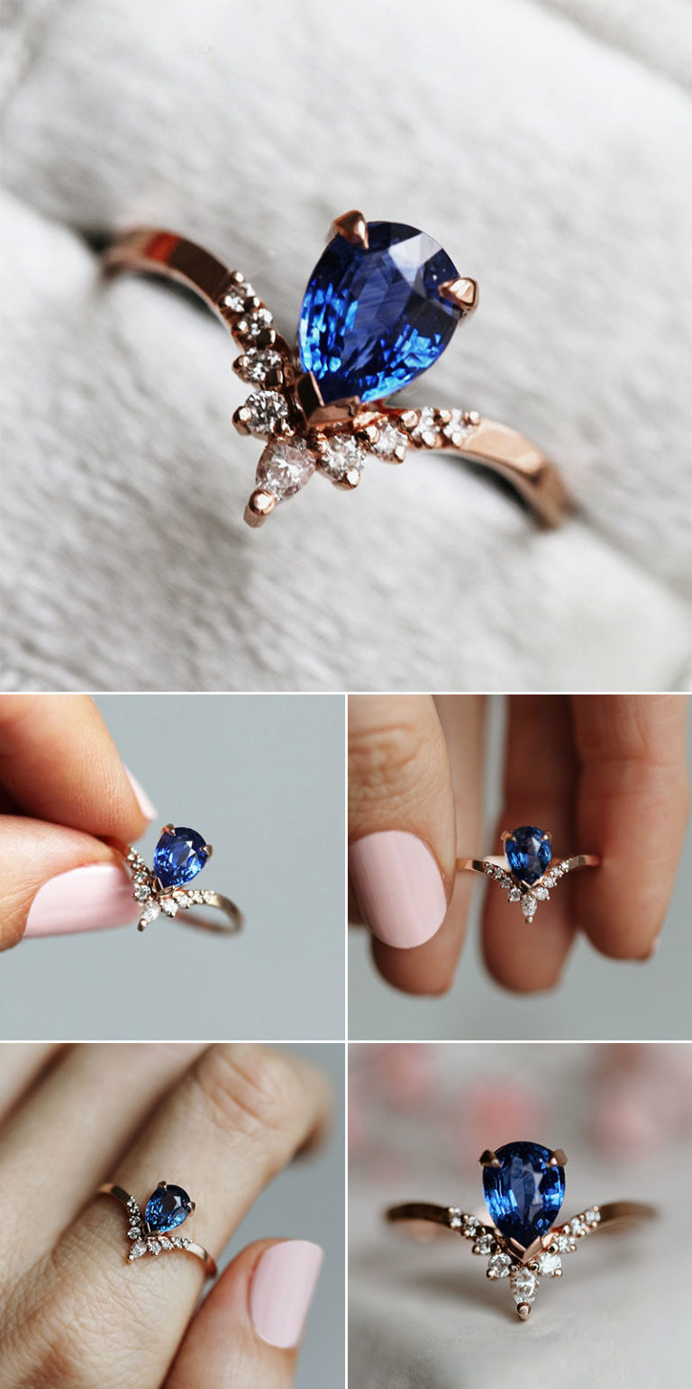 Something Blue Engagement Rings! 13 Most Beautiful Blue-Hued Gemstone ...